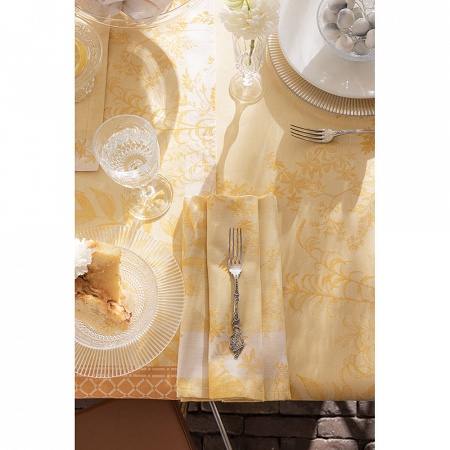 4 serviettes de table Jardin d’Eden Pollen 58×58 cm Jacquard Français
