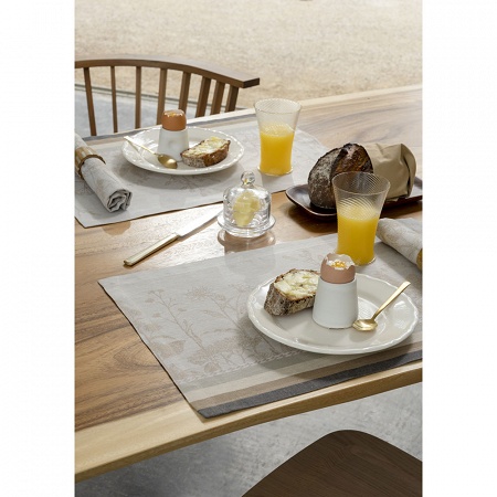 4 sets de table Instant Buco­lique Chaton 50×36 cm Jacquard Français