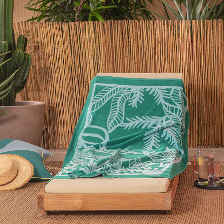 Drap de plage Cano­pée Jungle 90×170 cm Jalla