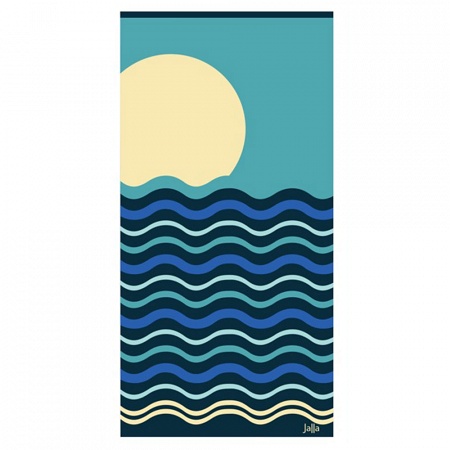 Drap de plage Embruns Bleu 90×170 cm Jalla