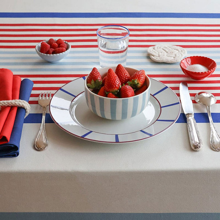 4 sets de table Ainhoa Mari­nière 52×41 cm Jean Vier