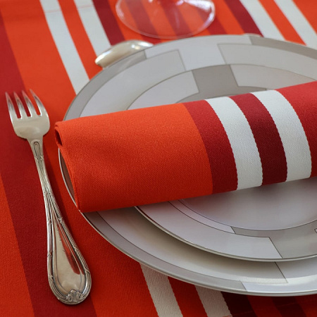 4 sets de table Ainhoa Paprika 52×41 cm Jean Vier