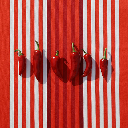 4 sets de table Ainhoa Paprika 52×41 cm Jean Vier