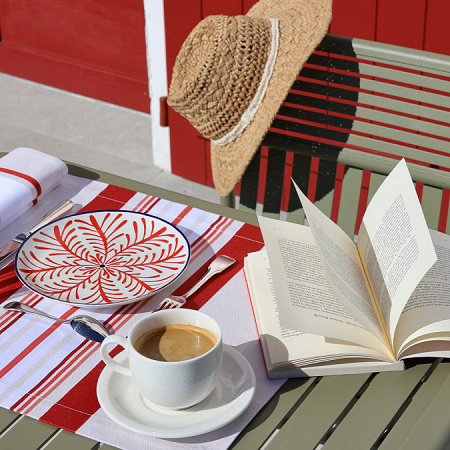 4 sets de table Doni­bane Carmin 52×41 cm Jean Vier