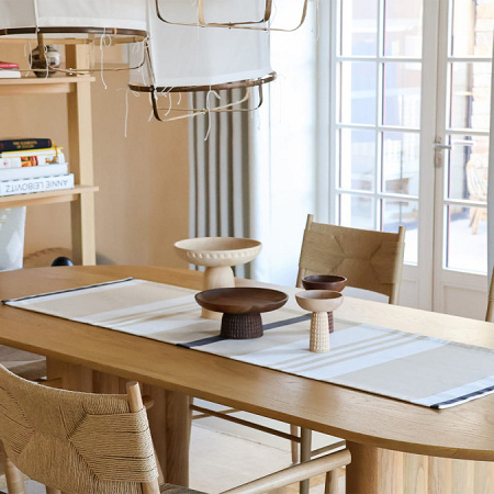 4 sets de table Pampe­lune Dune 52×41 cm Jean Vier