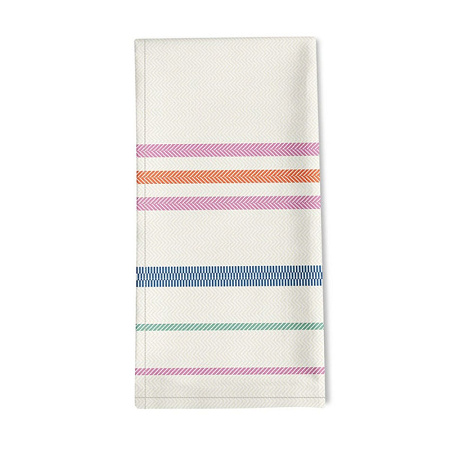 6 Serviettes de table Berrain Multi­co­lore 50×50 cm Jean Vier