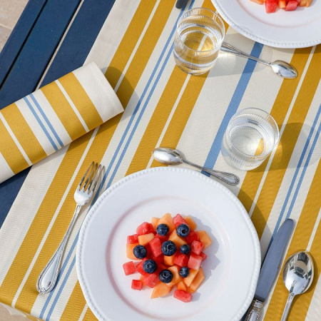 6 Serviettes de table Biria­tou Soleil 50×50 cm Jean Vier