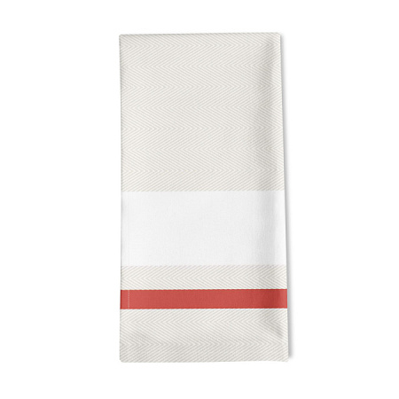 6 Serviettes de table Doni­bane Carmin 50×50 cm Jean Vier
