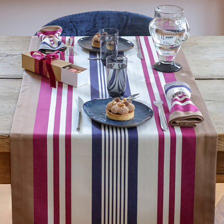 Chemin de table Biar­ritz Cuir 50×150 cm Jean Vier