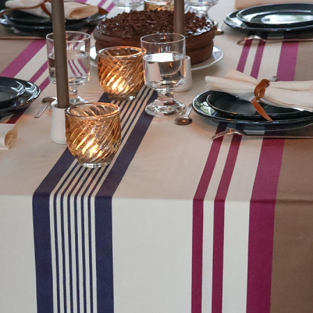 Chemin de table Biar­ritz Cuir 50×150 cm Jean Vier