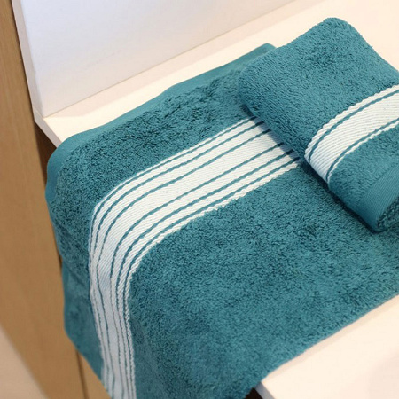 Drap de bain Grand Hotel Coton Bio Vert Algue 100×150 cm Jean Vier