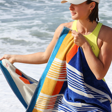 Drap de plage Atlan­tik Outre­mer 100×180 cm Jean Vier