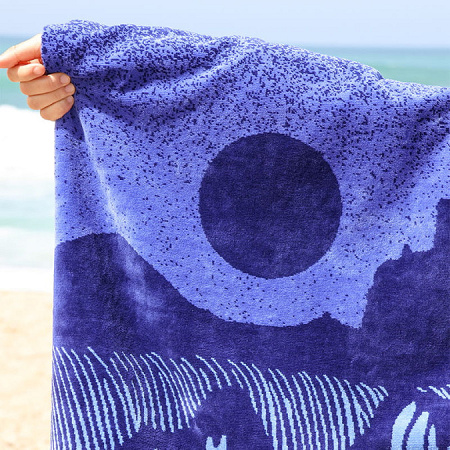 Drap de plage Endless Summer Navy 100×180 cm Jean Vier