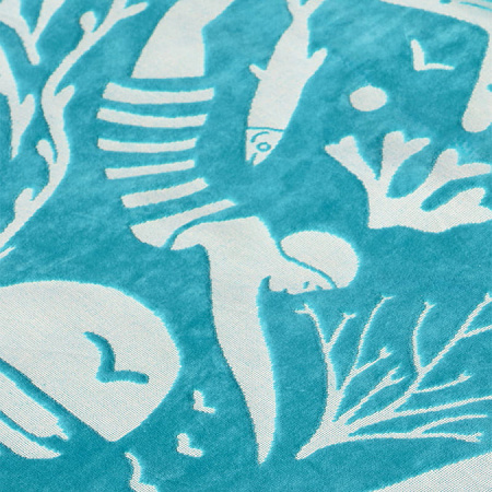 Drap de plage Escale Turquoise 100×180 cm Jean Vier