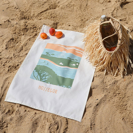 Essuie-mains Koadro Hosse­gor Vert 45×60 cm Jean Vier