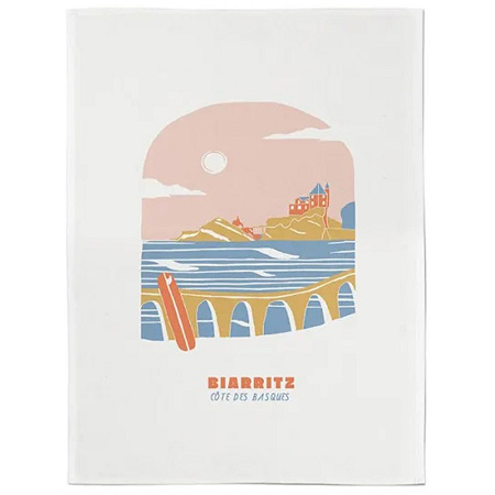 Essuie-mains Kotoia Cote des Basques Rose 45×60 cm Jean Vier