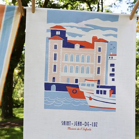 Essuie-mains Kotoia Infante Bleu 45×60 cm Jean Vier