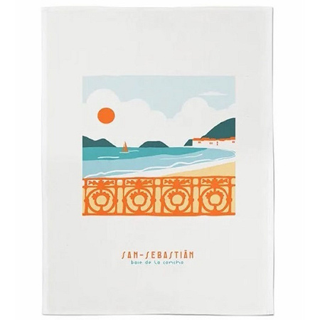 Essuie-mains Kotoia San Sebas­tian Bleu 45×60 cm Jean Vier