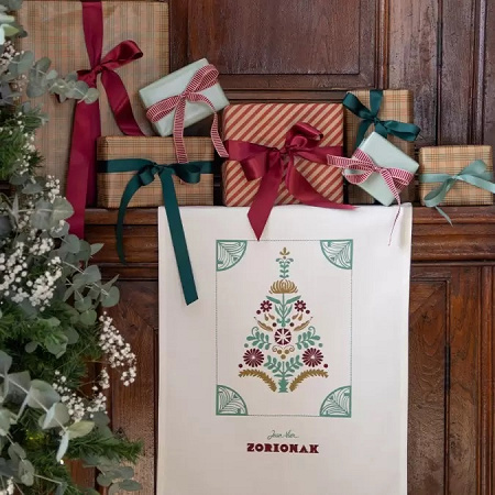 Essuie-mains Zorio­nak Euca­lyp­tus 45×60 cm Jean Vier