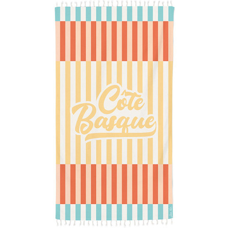 Fouta Granité Multi­co­lor 90×160 cm Jean Vier