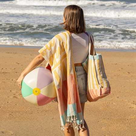 Fouta Granité Multi­co­lor 90×160 cm Jean Vier
