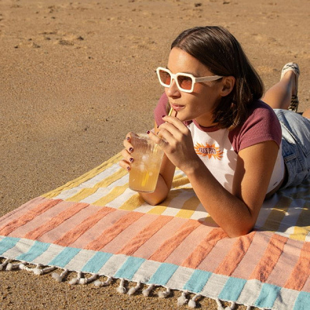 Fouta Granité Multi­co­lor 90×160 cm Jean Vier