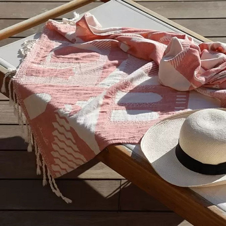 Fouta Herri­coa Terre Cuite 90×160 cm Jean Vier