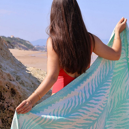 Fouta Marbella Fougere 90×160 cm Jean Vier