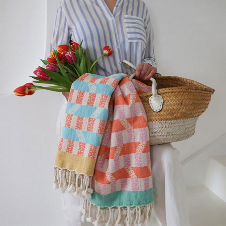 Fouta Urean Lagon 90×160 cm Jean Vier