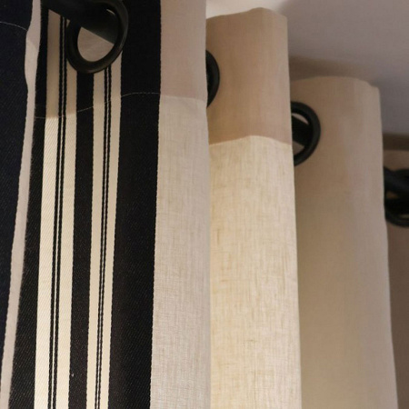 Rideau Aya Coco­nut 176×250 cm Jean Vier