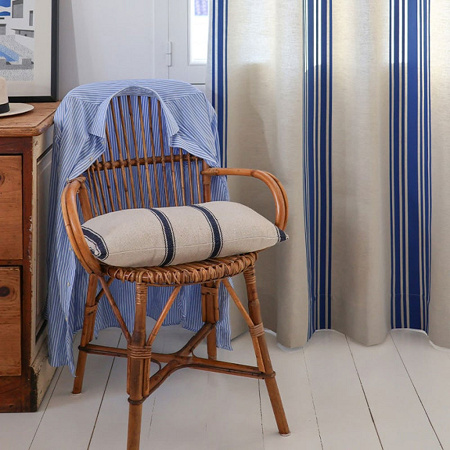 Rideau Saint-Jean de Luz Bleu Luzien 176×250 cm Jean Vier