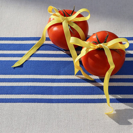 Tissu au mètre St-Jean de Luz Bleu Luzien 188 cm Jean Vier