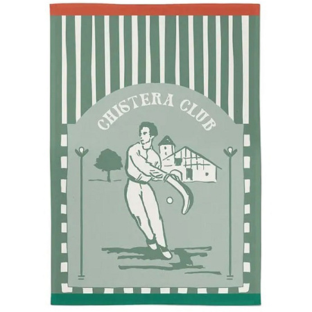Torchon Kontatu Chis­tera Club Vert 50×70 cm Jean Vier