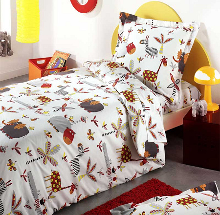 Drap housse Zoo 90×190 cm La Maison de Balmy