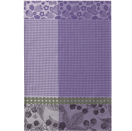 4 Essuie mains Cueillette d’été Mure 54×38 cm Le Jacquard Français