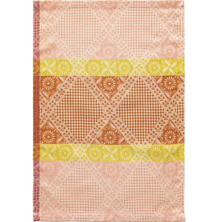 4 Essuie mains Eclats du Midi Melon 54×38 cm Le Jacquard Français