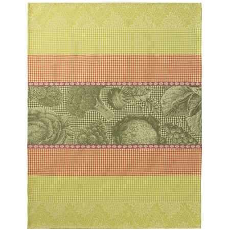 4 Essuie mains Jardin des Choux Brocoli 54×38 cm Le Jacquard Français
