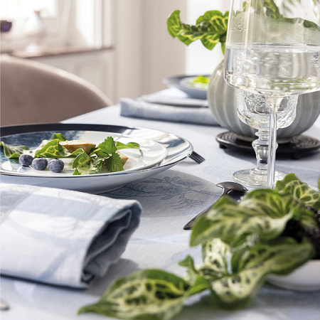 4 serviettes de table A l’Oran­ge­rie Char­don 58×58 cm Le Jacquard Français