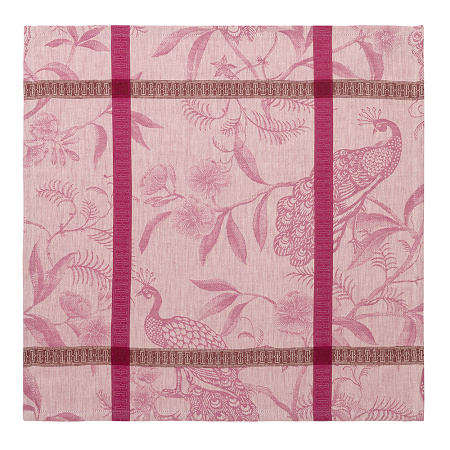 4 serviettes de table A l’Oran­ge­rie Magno­lia 55×55 cm Le Jacquard Français