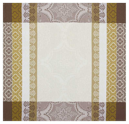 4 serviettes de table bastide amande 58×58 cm Le Jacquard Français