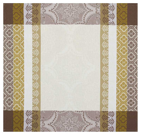 4 serviettes de table bastide amande 58×58 cm Le Jacquard Français