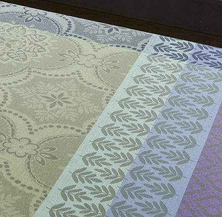 4 serviettes de table Bastide olive 58×58 cm Le Jacquard Français