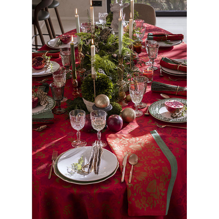 4 serviettes de table Féerie Sucre d’Orge 55×55 cm Le Jacquard Français