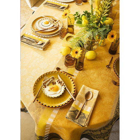 4 serviettes de table Gipsy Désert 58×58 cm Le Jacquard Français