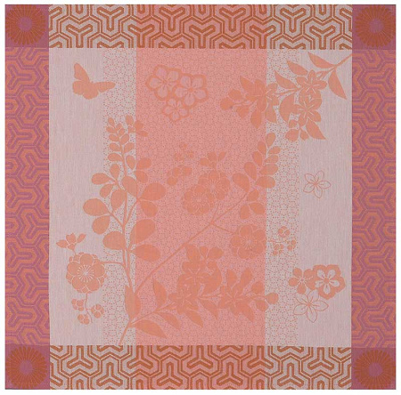 4 serviettes de table Gipsy Rubis 50×50 cm Le Jacquard Français