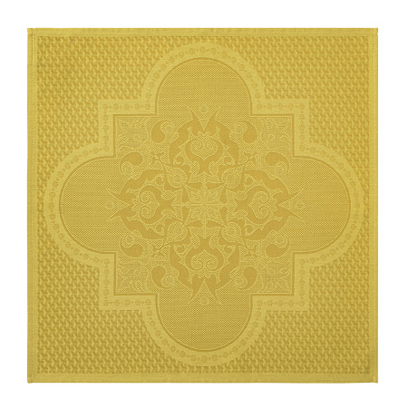4 serviettes de table Palais Véni­tien Ocre 58×58 cm Le Jacquard Français
