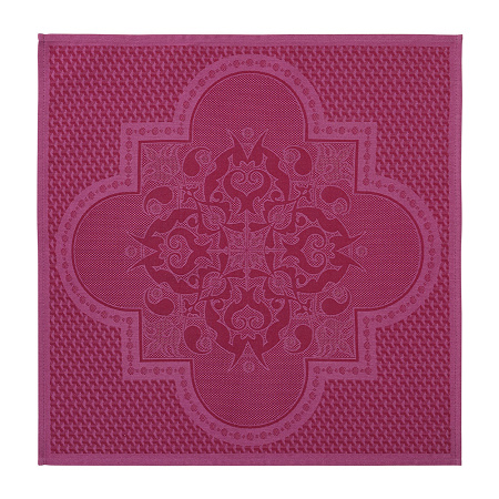 4 serviettes de table Palais Véni­tien Pourpre 58×58 cm Le Jacquard Français