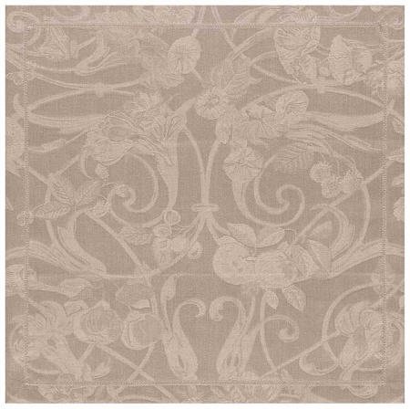 4 serviettes de table tivoli poivre 58×58 cm Le Jacquard Français