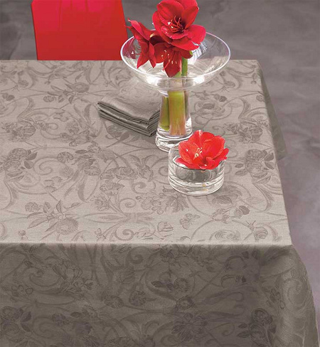 4 serviettes de table tivoli poivre 58×58 cm Le Jacquard Français