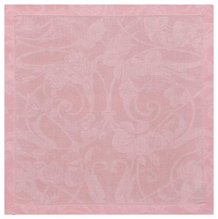 4 serviettes de table tivoli rose poudre 58×58 cm Le Jacquard Français